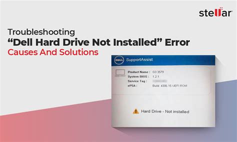 hard drive error dell inspiron